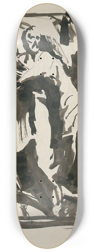 Jn Novk - Sketch of a Standing Man 8.25 inch art skate deck
