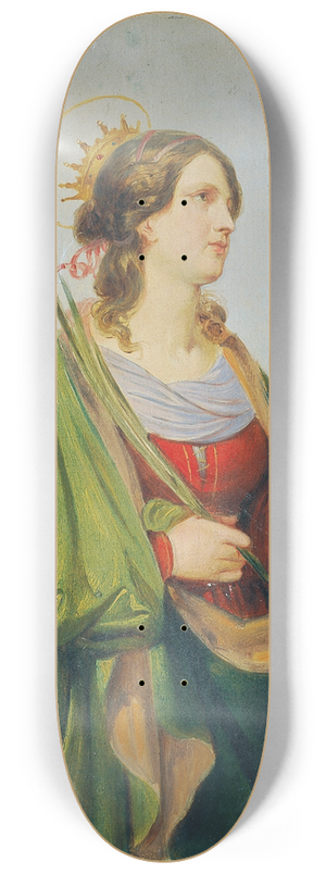Joseph Hasslwander - Heilige Katharina 8.25 inch art skate deck