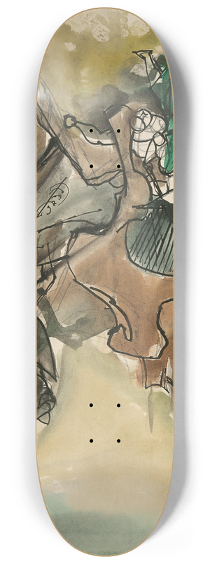 Jn Novk - Study for a Slovak Fairytale III 8.25 inch art skate deck