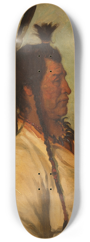 Joseph Henry Sharp - Big Brave, Blackfeet Dance Chief 8.25 inch art skate deck