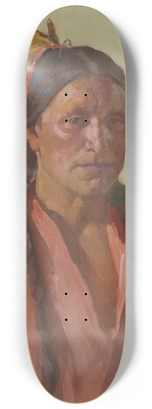 Joseph Henry Sharp - Hunting Son 8.25 inch art skate deck