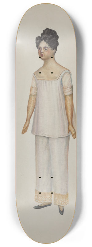 Josephine C. Romano - Doll  Lydia Sherman 8.25 inch art skate deck