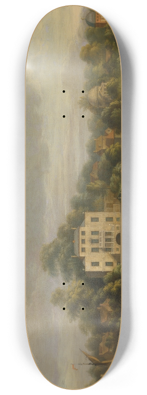 Joseph Nickolls - Popes Villa, Twickenham 8.25 inch art skate deck