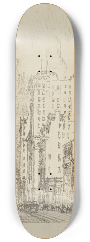Joseph Pennell - Broadway Above 23rd Street 8.25 inch art skate deck