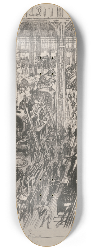 Joseph Pennell - Building engines for the allies 8.25 inch art skate deck
