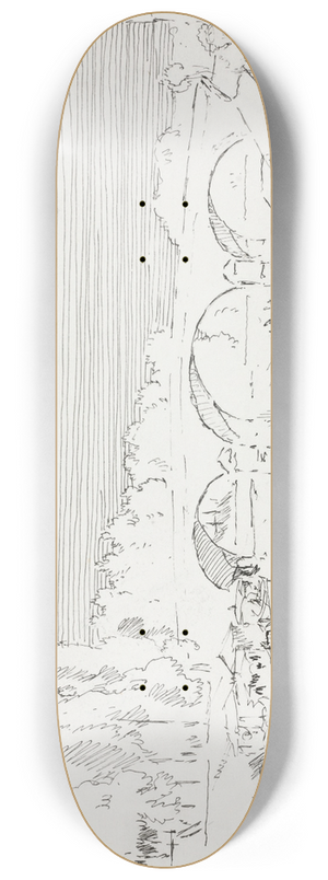 Joseph Pennell - Charenton-le-Pont 8.25 inch art skate deck