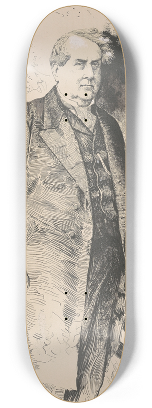 Joseph Pennell - William Wilson Corcoran 8.25 inch art skate deck