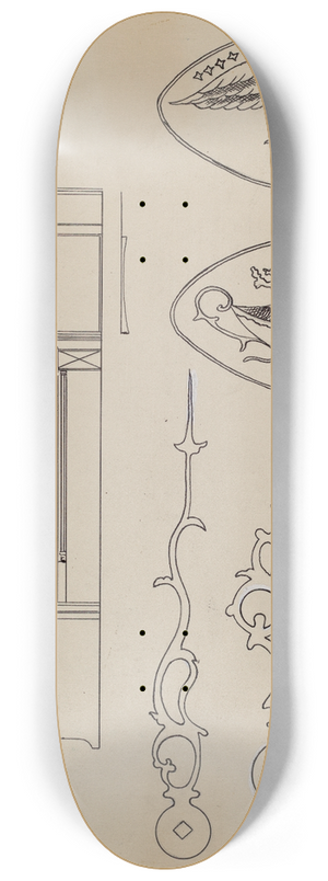Joseph Rothenberg - Clock 8.25 inch art skate deck