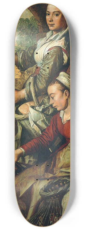 Joachim Beuckelaer - Market Scene 8.25 inch art skate deck