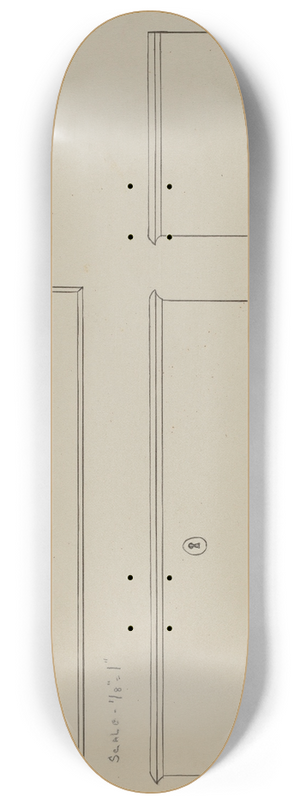 Joseph Rothenberg - Pa. German Dower Chest 8.25 inch art skate deck