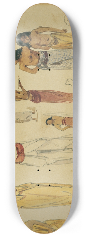 Joseph Selleny - Singhalesische Priester auf Ceylon 8.25 inch art skate deck