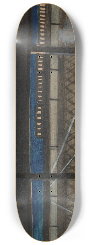 Joseph Stella - Elevated Railroad 8.25 inch art skate deck
