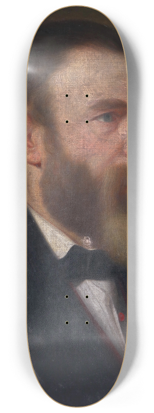Joseph Weidner - Bildnis eines Herrn mit Vollbart 8.25 inch art skate deck