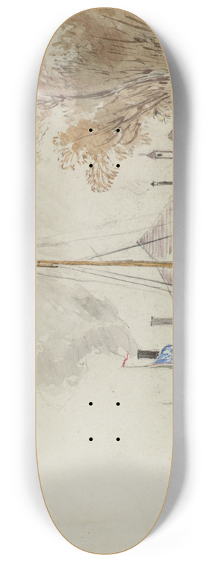 Joseph Werner - Bei den Kaisermhlen in Wien 8.25 inch art skate deck