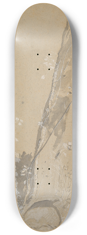 Joseph Werner the Younger - Study of Overgrown Trees 8.25 inch art skate deck