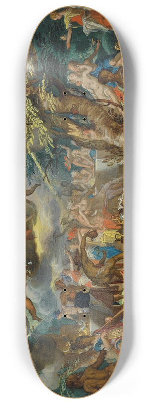 Joachim Wtewael - Abanquet Of The Gods 8.25 inch art skate deck Joachim Wtewael - Abanquet Of The Gods 8.25 inch art skate deck