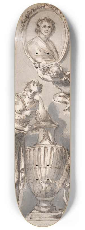 Joseph Wilton - Design for a Monument 8.25 inch art skate deck