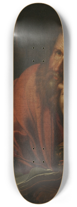 Joachim Wtewael - The Evangelist Saint Mark 8.25 inch art skate deck Joachim Wtewael - The Evangelist Saint Mark 8.25 inch art skate deck