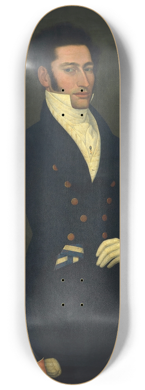 Jos Gil de Castro - Retrato de Jos Gernimo Rodrguez 8.25 inch art skate deck