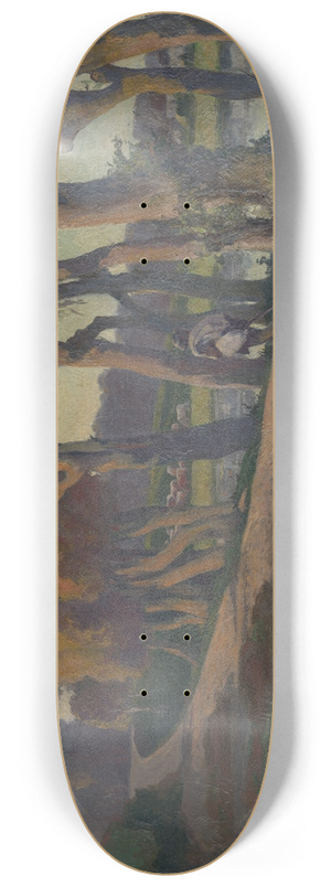 Jozef Hanula - Landscape With A Herdsman 8.25 inch art skate deck