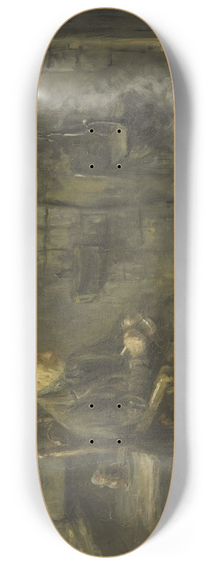 Jozef Israls - Interior of a Peasant Hut 8.25 inch art skate deck