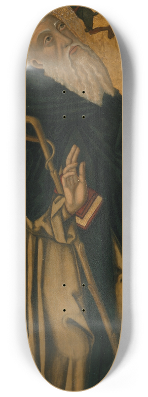 Joan Des - Saint Anthony the Abbot Tormented by Demons 8.25 inch art skate deck