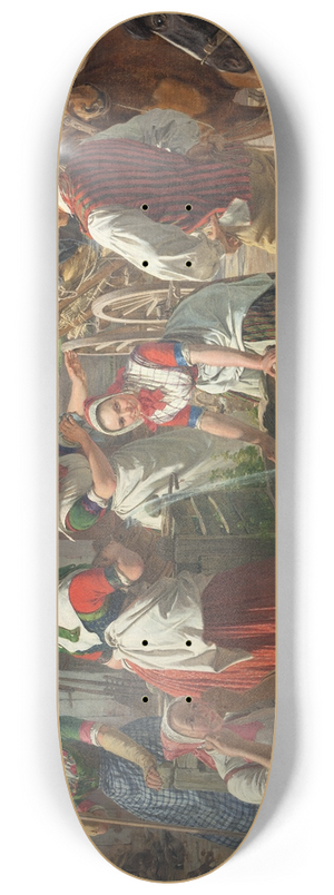 Jrgen Roed - Sjllandske hstpiger ved en brnd 8.25 inch art skate deck