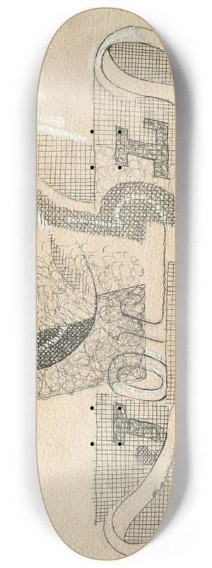 Juan Gris - Journal et tasse de caf 8.25 inch art skate deck