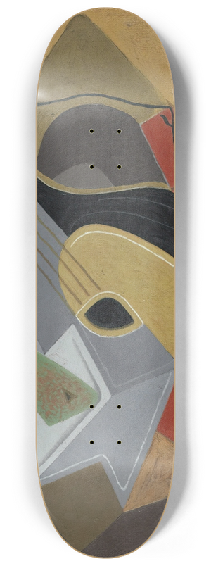 Juan Gris - La Mandoline Noire 8.25 inch art skate deck
