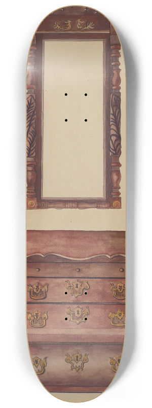 Juanita Lantz - Drawers and Mirror 8.25 inch art skate deck