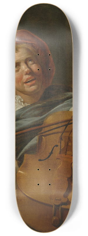 Judith Leyster - Cello Player 8.25 inch art skate deck