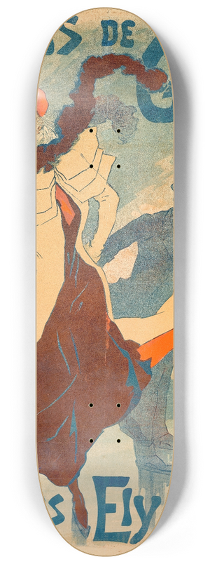 Jules Chret - Ice Skating Rink 8.25 inch art skate deck