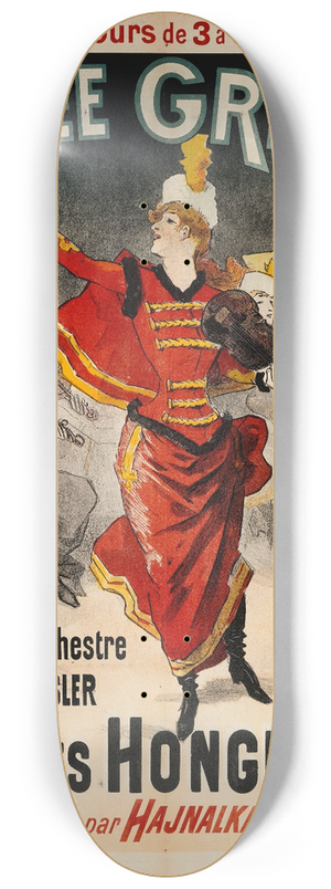 Jules Chret - Les Dames Hongroise 8.25 inch art skate deck