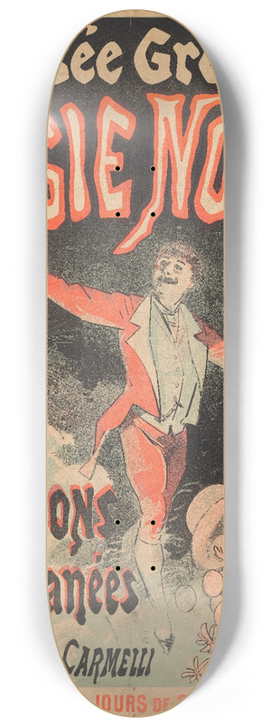 Jules Chret - Muse Grvin, Black Magic 8.25 inch art skate deck
