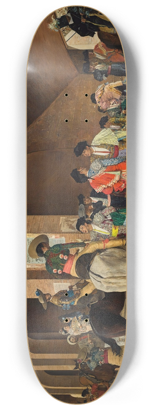 Joaqun Agrasot - Preparing For The Corrida 8.25 inch art skate deck