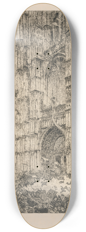 Jules De Bruycker - The Antwerp Cathedral 8.25 inch art skate deck