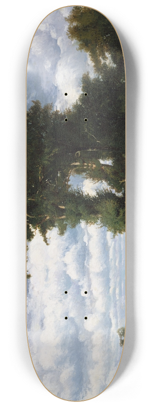 Jules Dupr - Landscape with Cattle at Limousin 8.25 inch art skate deck