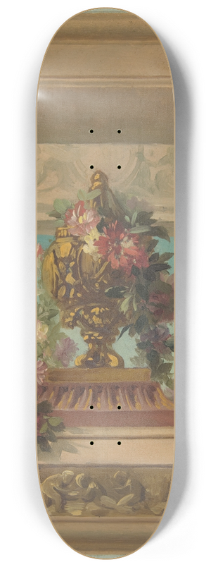 Jules-Edmond-Charles Lachaise - Trompe loeil design for a ceiling 8.25 inch art skate deck