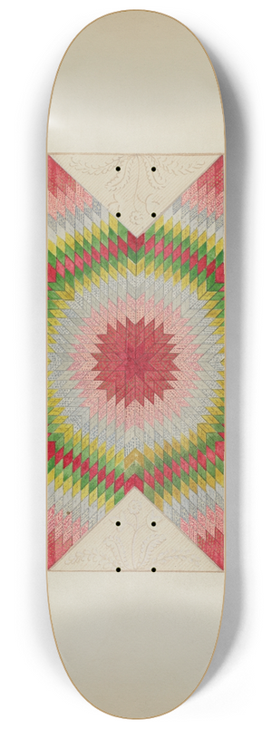 Jules Lefevere - Patchwork Quilt 8.25 inch art skate deck