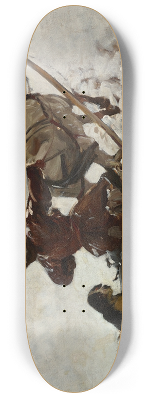 Julian Falat - Dogs at a Hunt 8.25 inch art skate deck