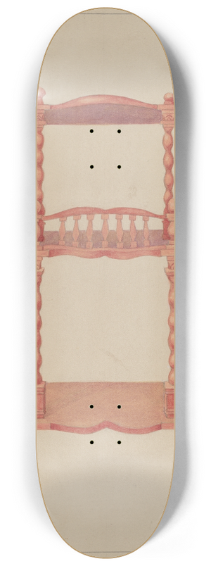 Julie C. Brush - Brick-a-brack Shelf 8.25 inch art skate deck