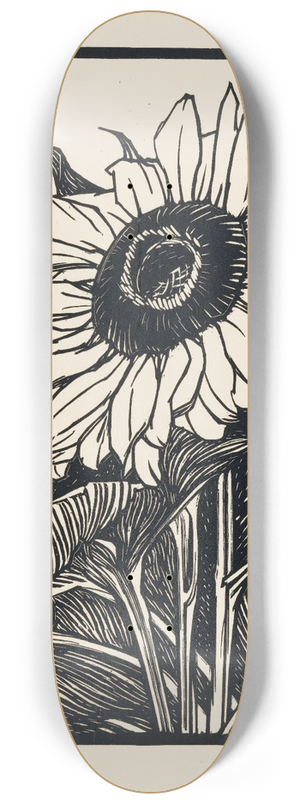 Julie de Graag - Zonnebloem 8.25 inch art skate deck