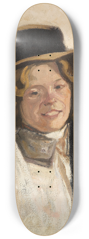 Julius Seyler - Mdchen mit Hut 8.25 inch art skate deck