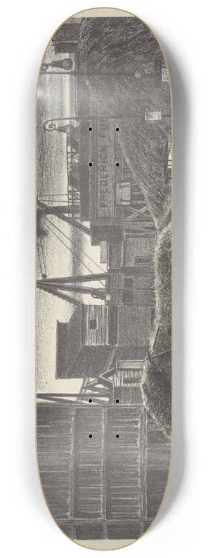 Julius Tanzer - Harlem Coal Yard 8.25 inch art skate deck