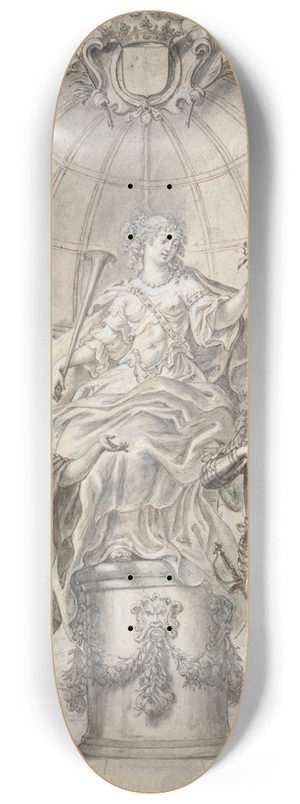 Justus van Egmont - Design for a Frontispiece 8.25 inch art skate deck
