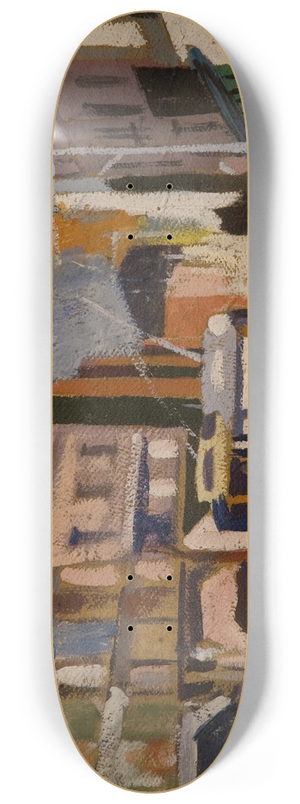 Joaqun Torres-Garca - Paisaje de ciudad 8.25 inch art skate deck