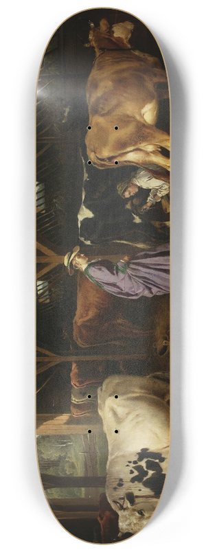 Jzef Brodowski - In the barn 8.25 inch art skate deck
