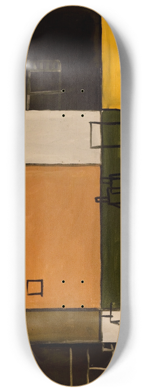 Joaqun Torres-Garca - Pintura constructiva 8.25 inch art skate deck