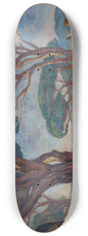 Jzef Pankiewicz - Landscape from Provence with Idyllic Scenes 8.25 inch art skate deck