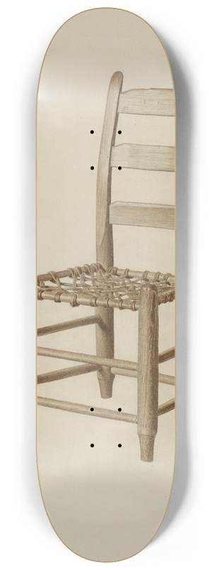 Joe Brennan - Braided Rawhide-bottomed Chair 8.25 inch art skate deck